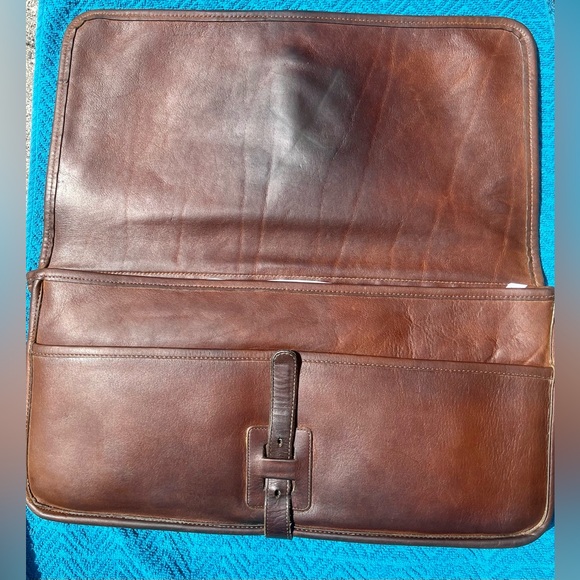 Vintage Coach Buckled Clutch - RARE 1977 (tabac) - Picture 4 of 11